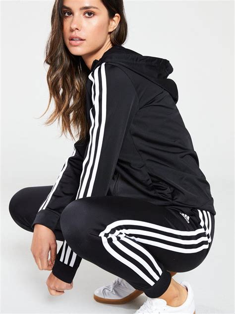 adidas three stripe tracksuit women